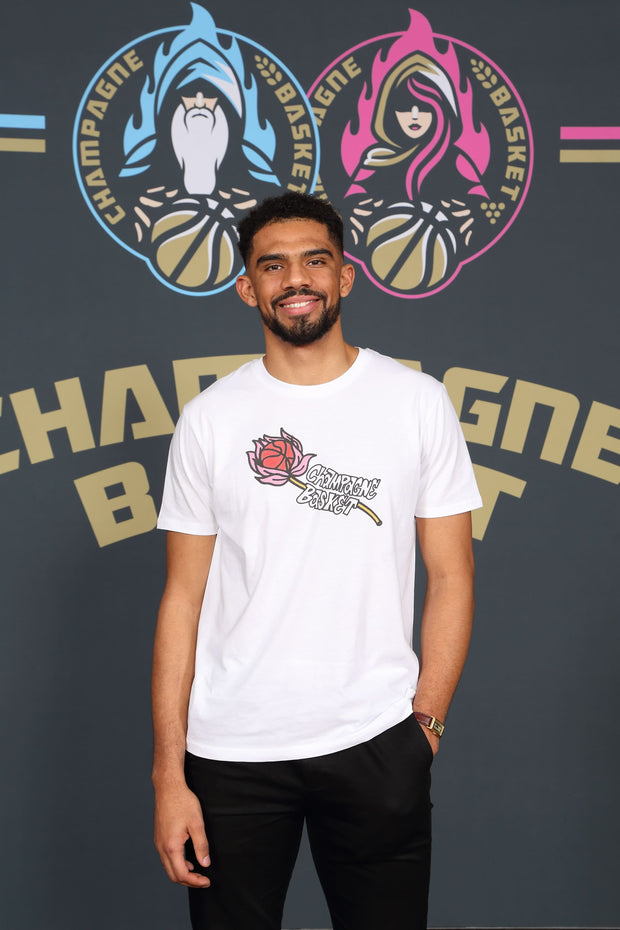 T-Shirt édition limitée - CHAMPAGNE BASKET x Manon Painteaux ROSE