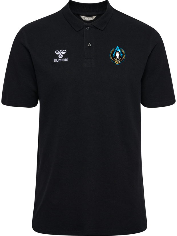 Polo GO 2.0 Noir - Collection Champagne Basket x HUMMEL