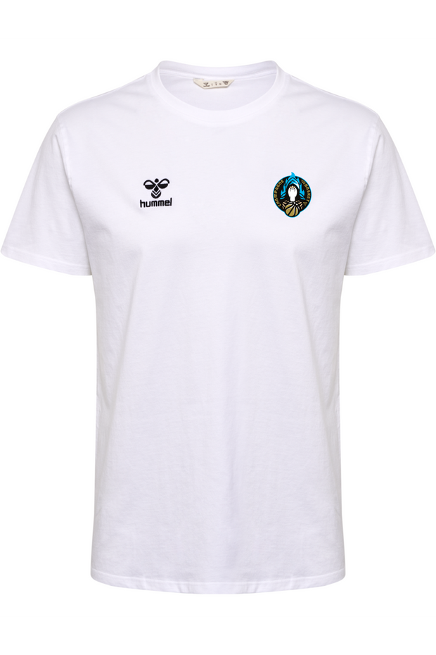 Tee-shirt GO 2.0 Blanc - Collection Champagne Basket x HUMMEL