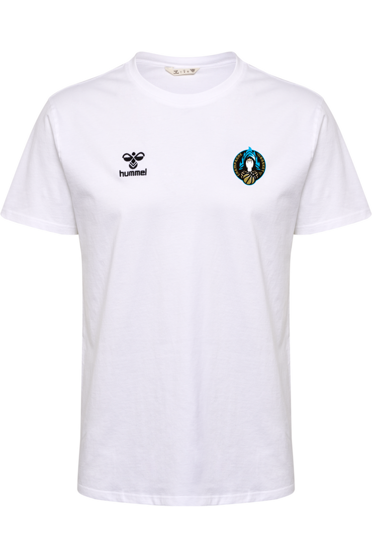 Tee-shirt GO 2.0 Blanc Junior- Collection Champagne Basket x HUMMEL