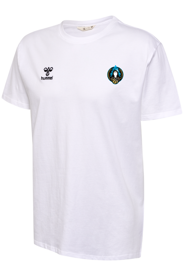 Tee-shirt GO 2.0 Blanc Junior- Collection Champagne Basket x HUMMEL