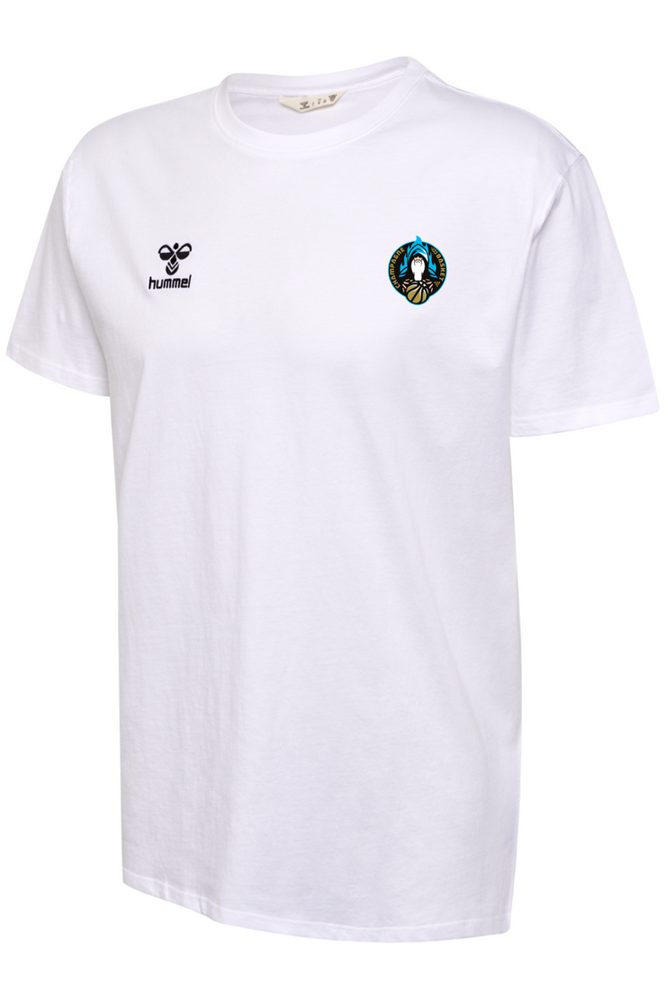 Tee-shirt GO 2.0 Blanc Junior- Collection Champagne Basket x HUMMEL
