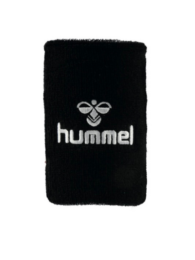 Bracelet noir avec une HUMMEL écrit en blanc