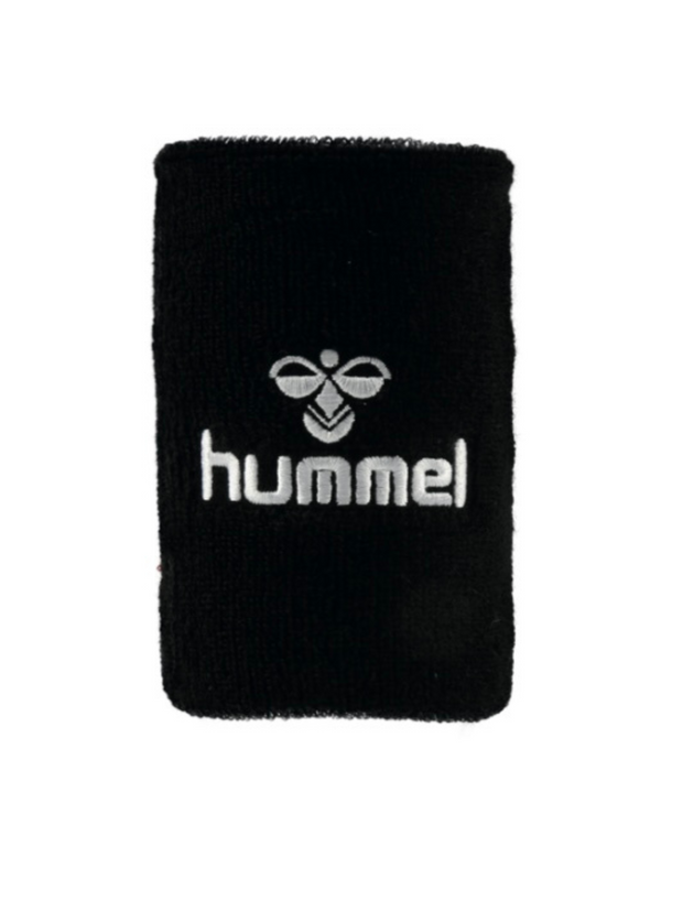 Bracelet noir avec une HUMMEL écrit en blanc