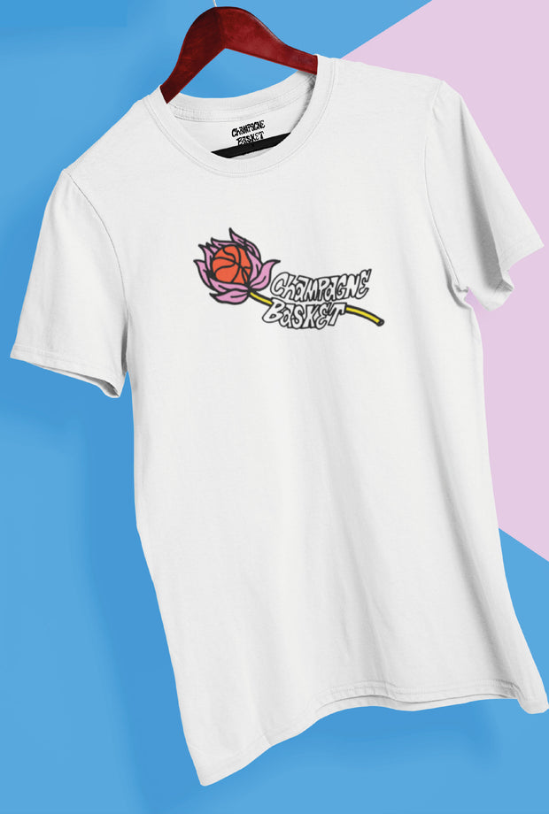T-Shirt édition limitée - CHAMPAGNE BASKET x Manon Painteaux ROSE