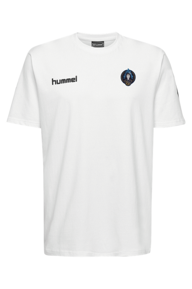 T-shirt Hummel CHAMPAGNE BASKET Junior blanc du champagne-basket.