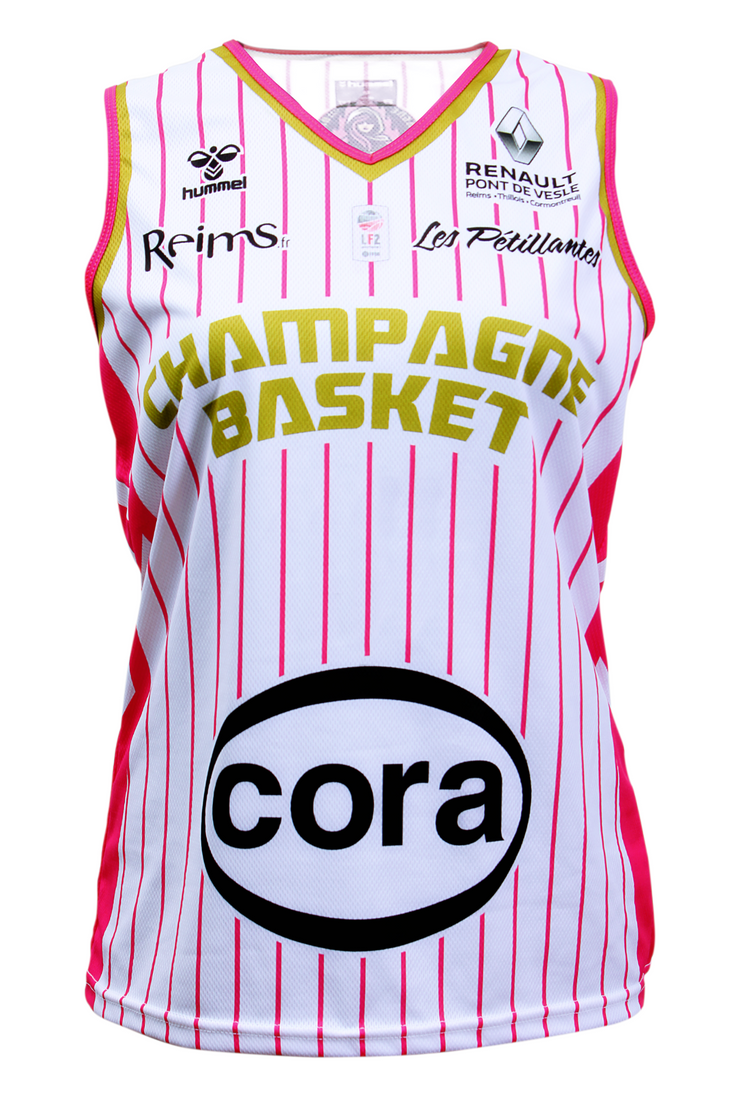Maillot Domicile replica LES PETILLANTES JUNIOR 2020-2021 du champagne-basket.