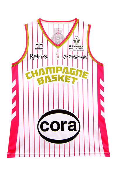 Maillot Domicile replica LES PETILLANTES JUNIOR 2020-2021 du champagne-basket.