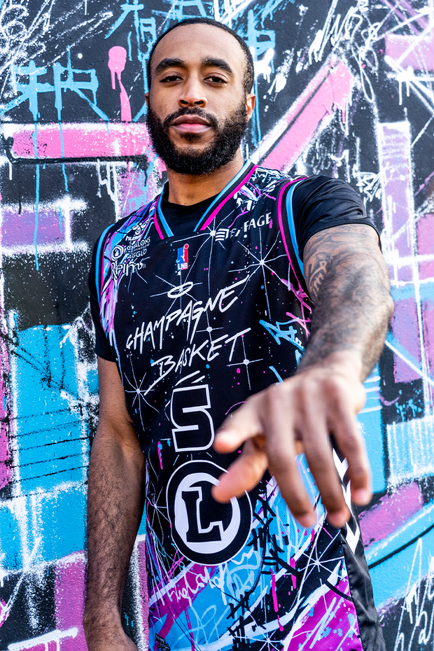 Maillot dition limit e CHAMPAGNE BASKET x IEMZA